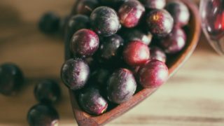 近距离拍摄的葡萄