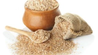 麻布袋子,用燕麦麸的陶瓷锅