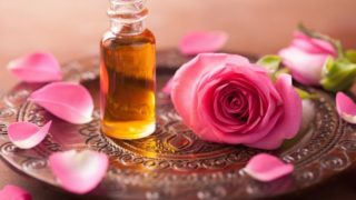 玫瑰油,鲜粉红玫瑰,新鲜玫瑰花瓣上板
